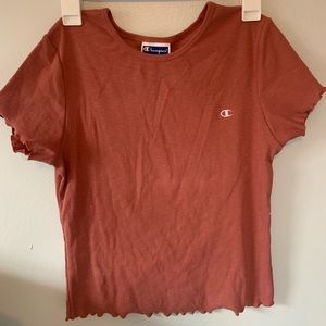 Champion lettuce cut cropped tee